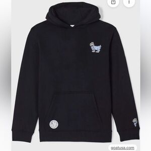 GOAT Kids Black Hoodie YXL no string